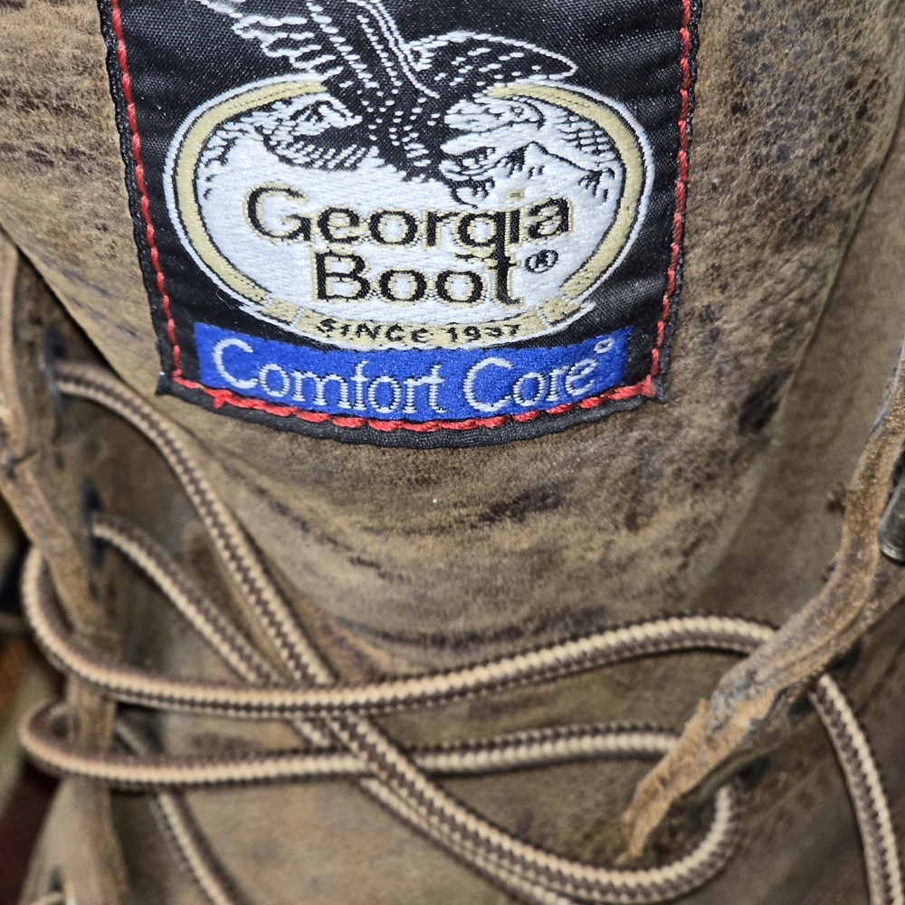 Georgia Boot Tan Leather Lace-Up Boots - Picture 2 of 11